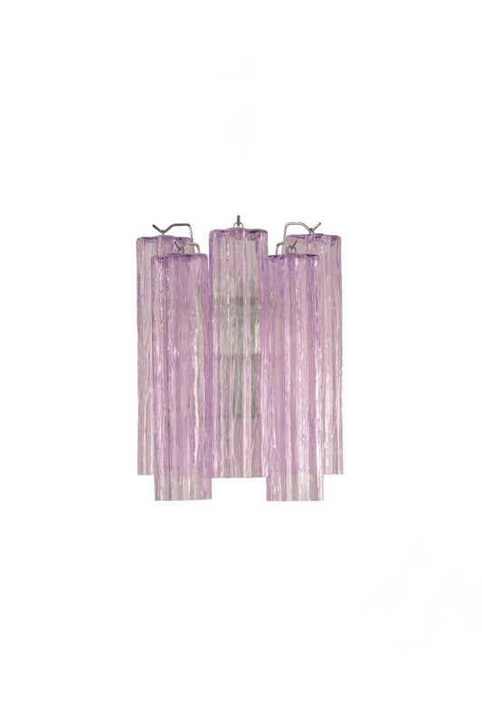 Handcrafted Art Violet Glass Wall Lamp | everlamps