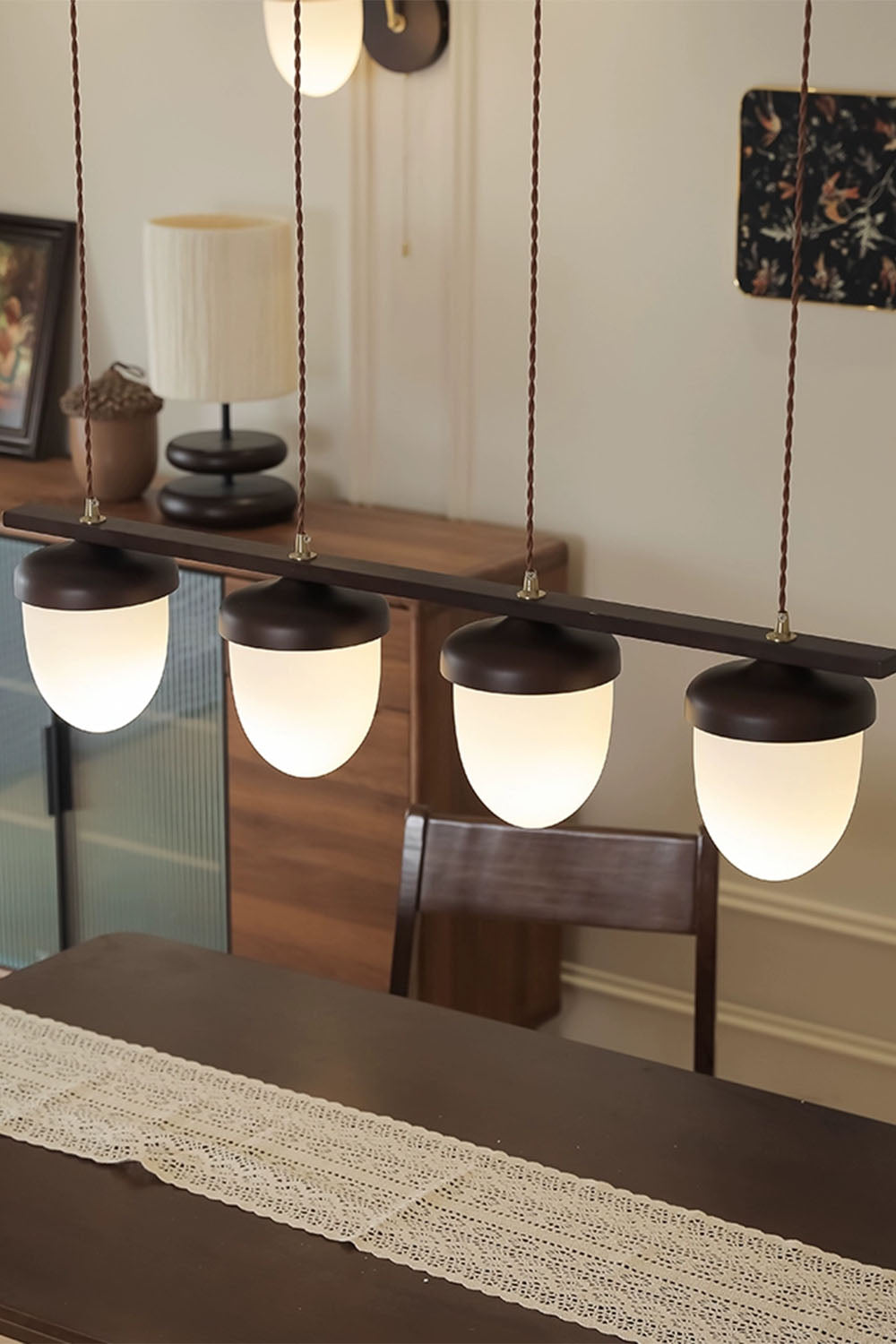 Hazelnut Branch Chandelier - view 6 | everlamps