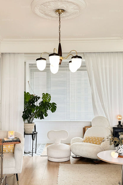 Hazelnut Branch Chandelier - view 2 | everlamps
