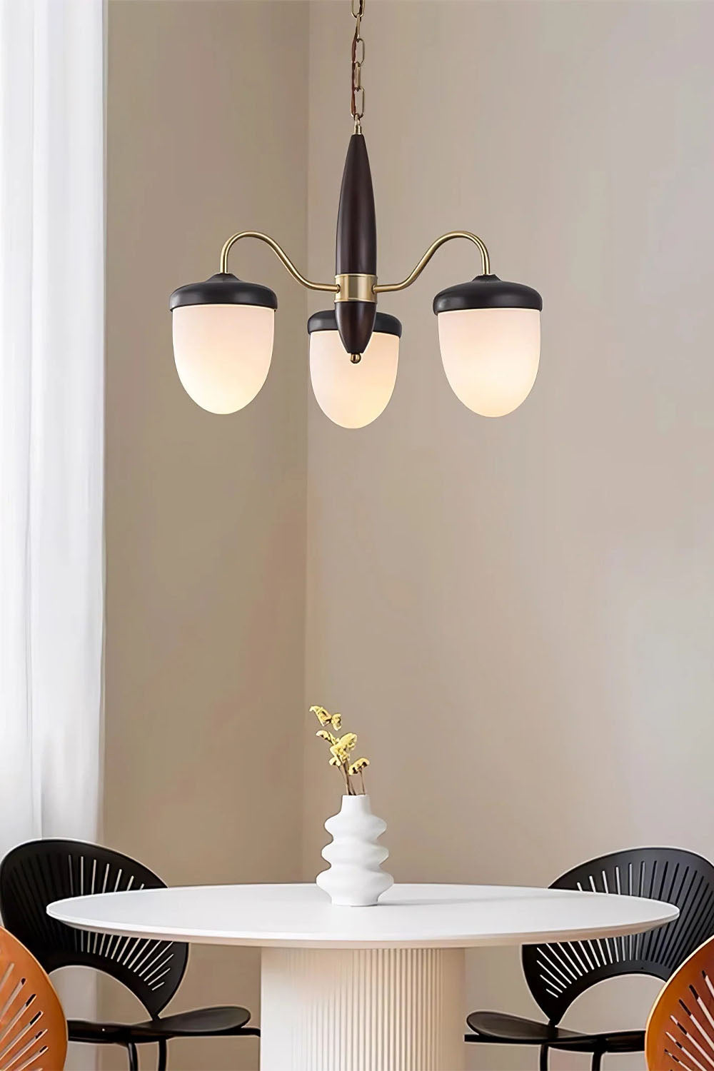 Hazelnut Branch Chandelier - view 3 | everlamps
