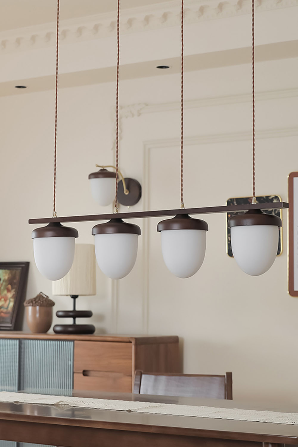 Hazelnut Branch Chandelier - view 12 | everlamps