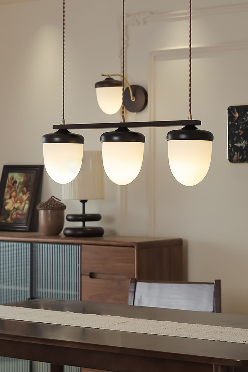 Hazelnut Branch Chandelier - view 15 | everlamps