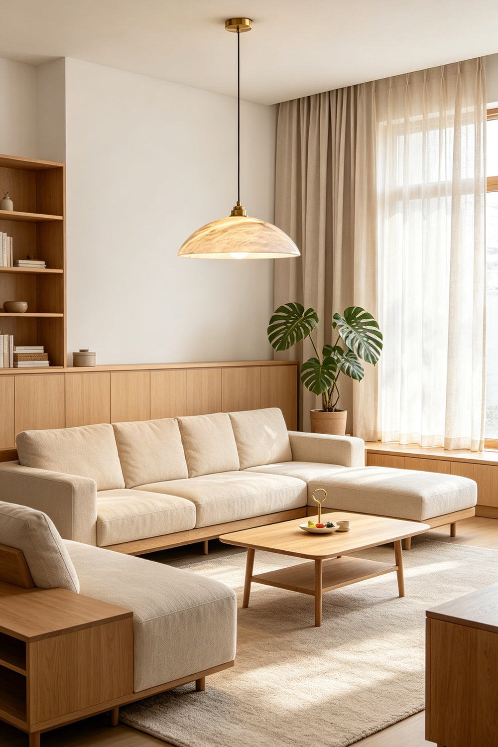 Helios Alabaster Pendant Lamp for Living room | Samu  Lamp
