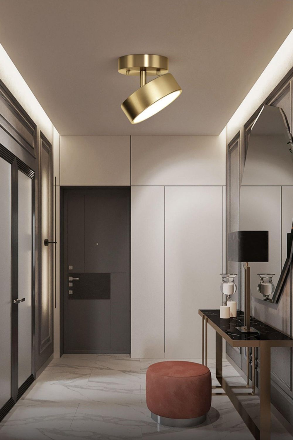 Brass Hero Rotating Ceiling Lamp - view 11 | everlamps