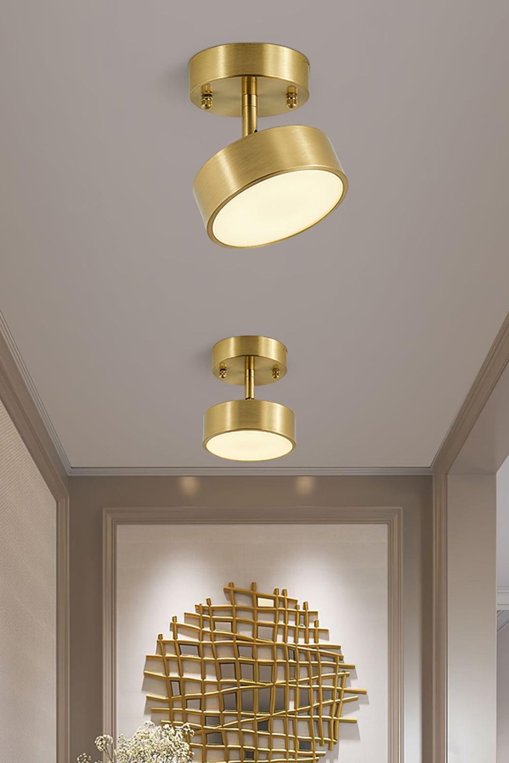 Brass Hero Rotating Ceiling Lamp - view 15 | everlamps