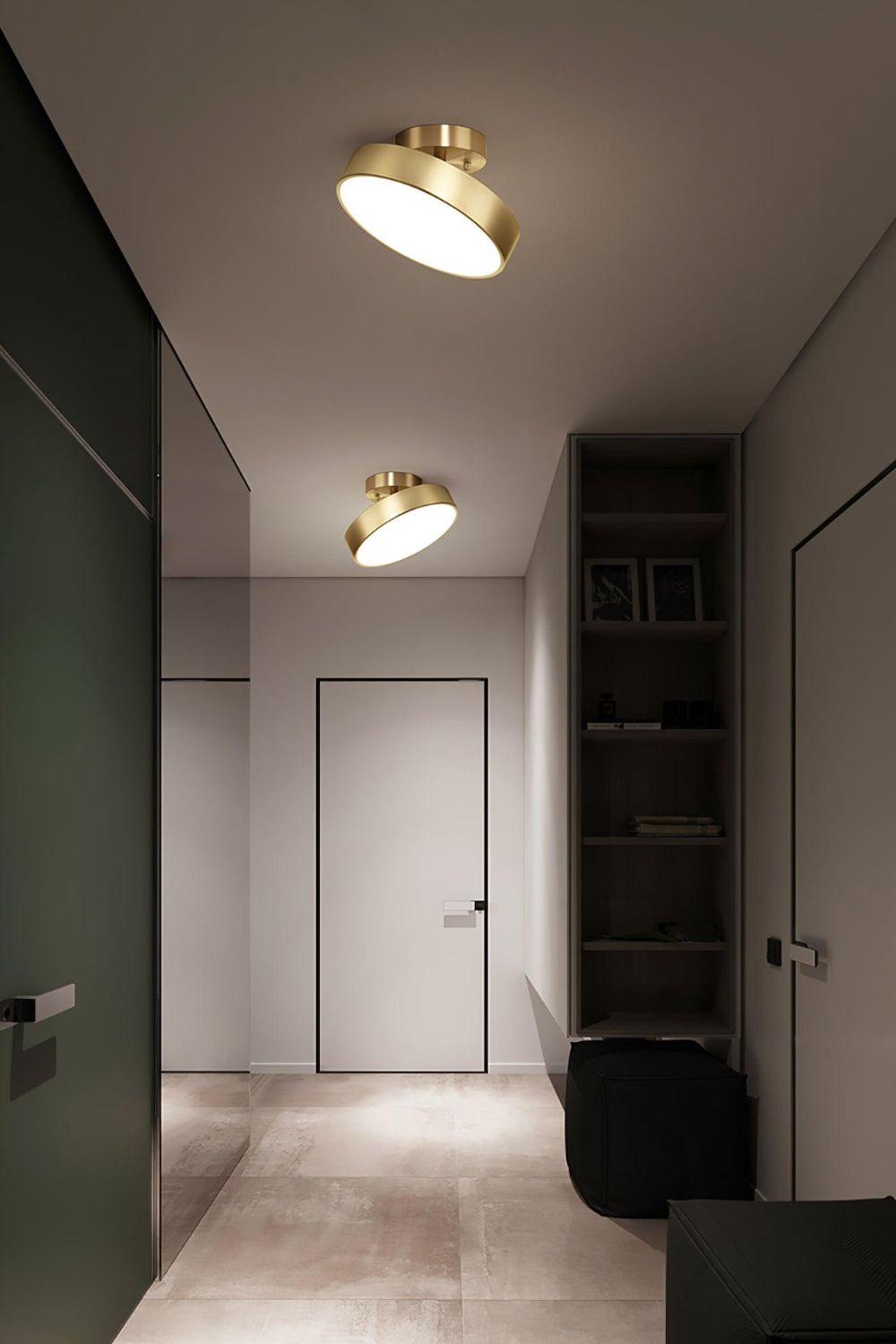 Brass Hero Rotating Ceiling Lamp - view 4 | everlamps