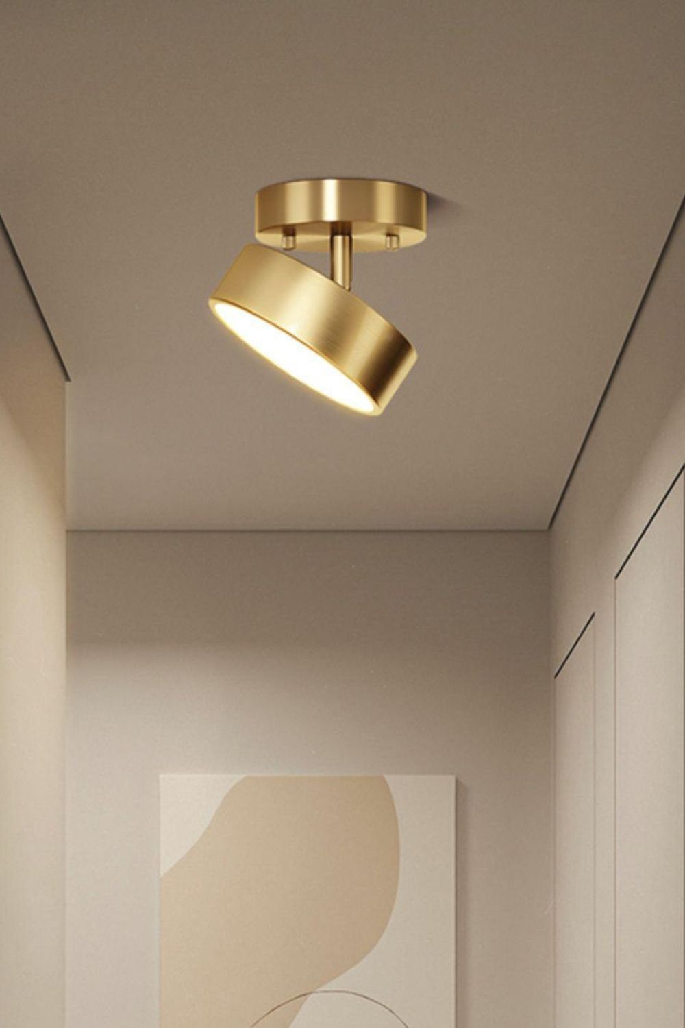 Brass Hero Rotating Ceiling Lamp - view 9 | everlamps