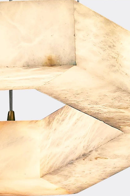Hexagonal Alabaster Chandelier - view 17 | everlamps