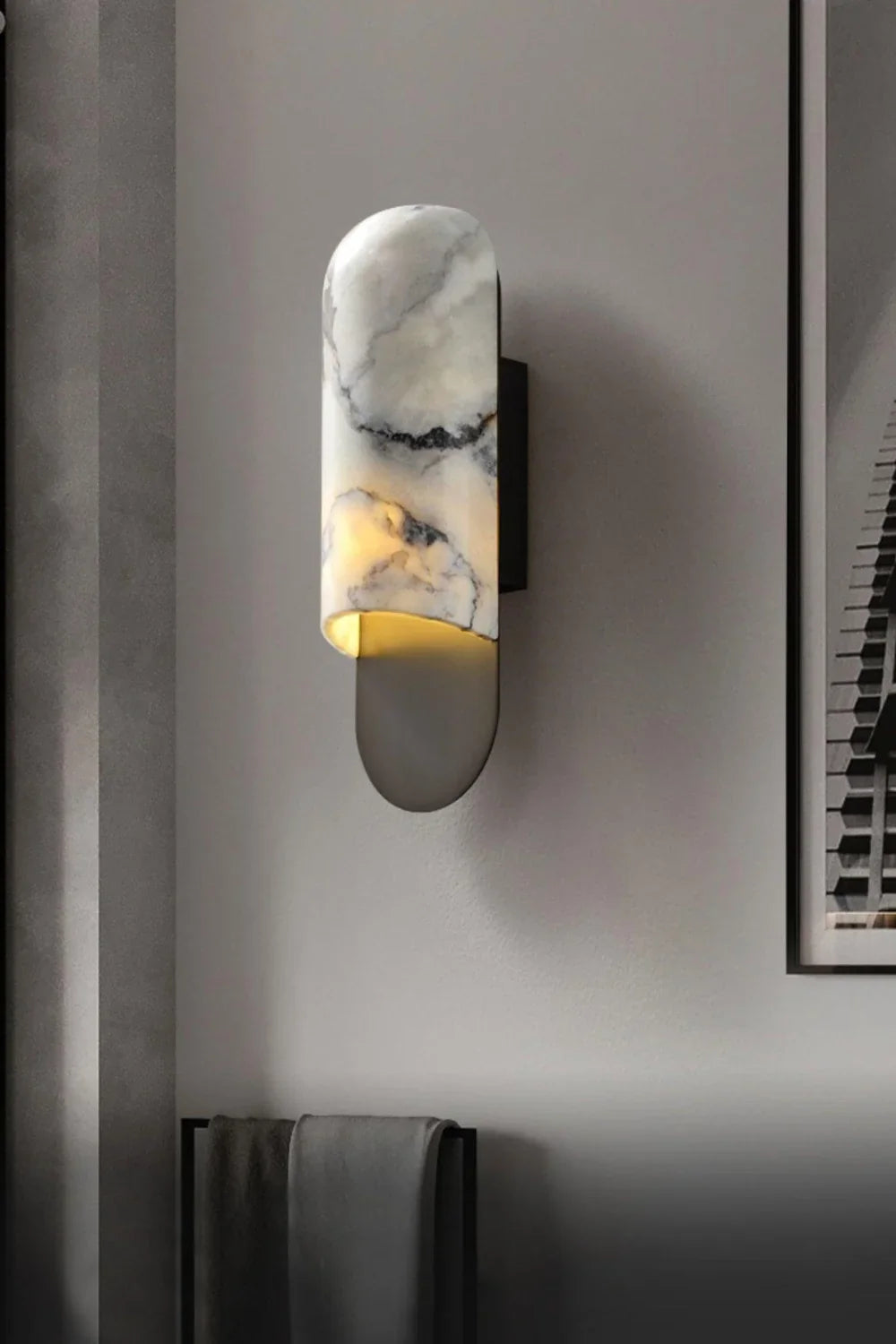 Marble Hl Wall Sconce - view 5 | everlamps