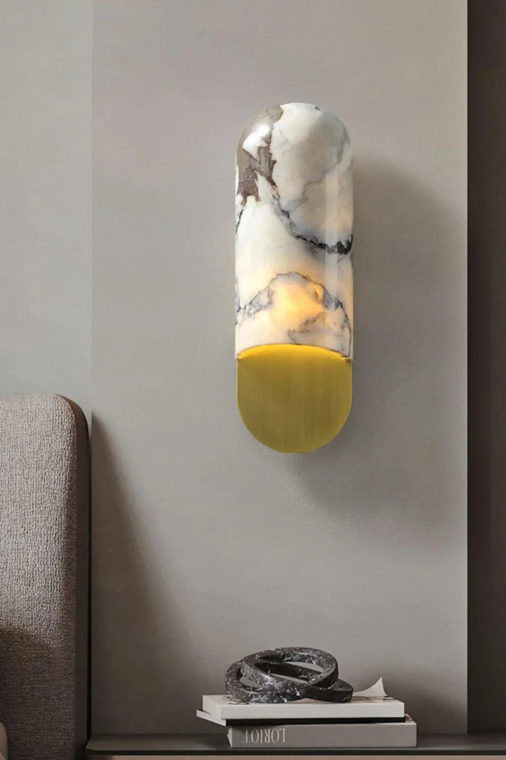 Marble Hl Wall Sconce - view 3 | everlamps