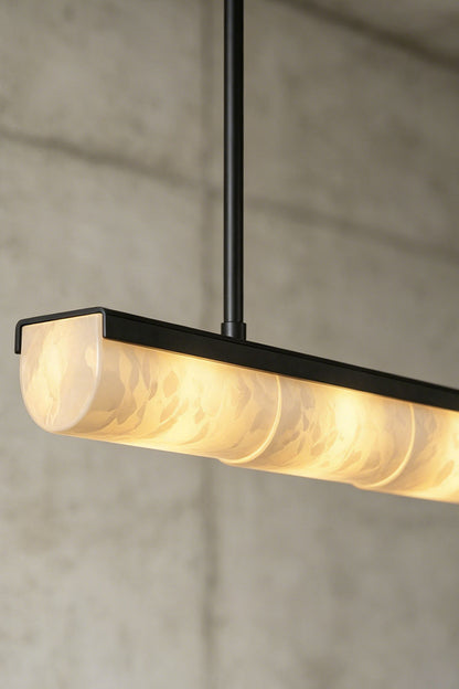 Imperial Strata Alabaster Linear Pendant Lamp