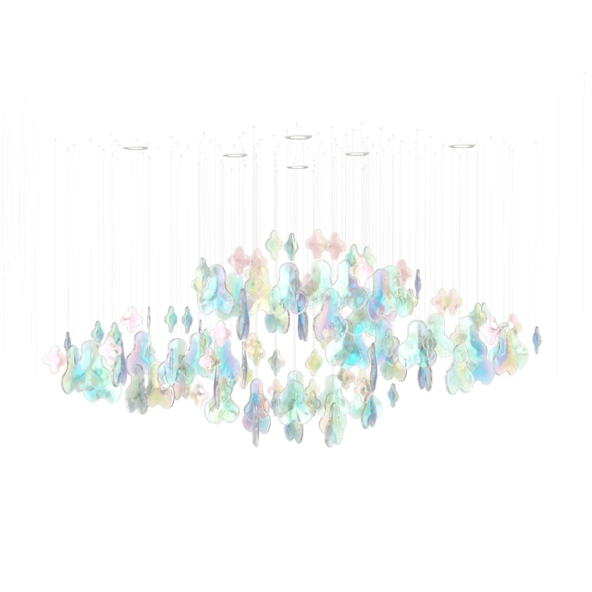 Galaxy Iris Iridescent Blossom Chandelier