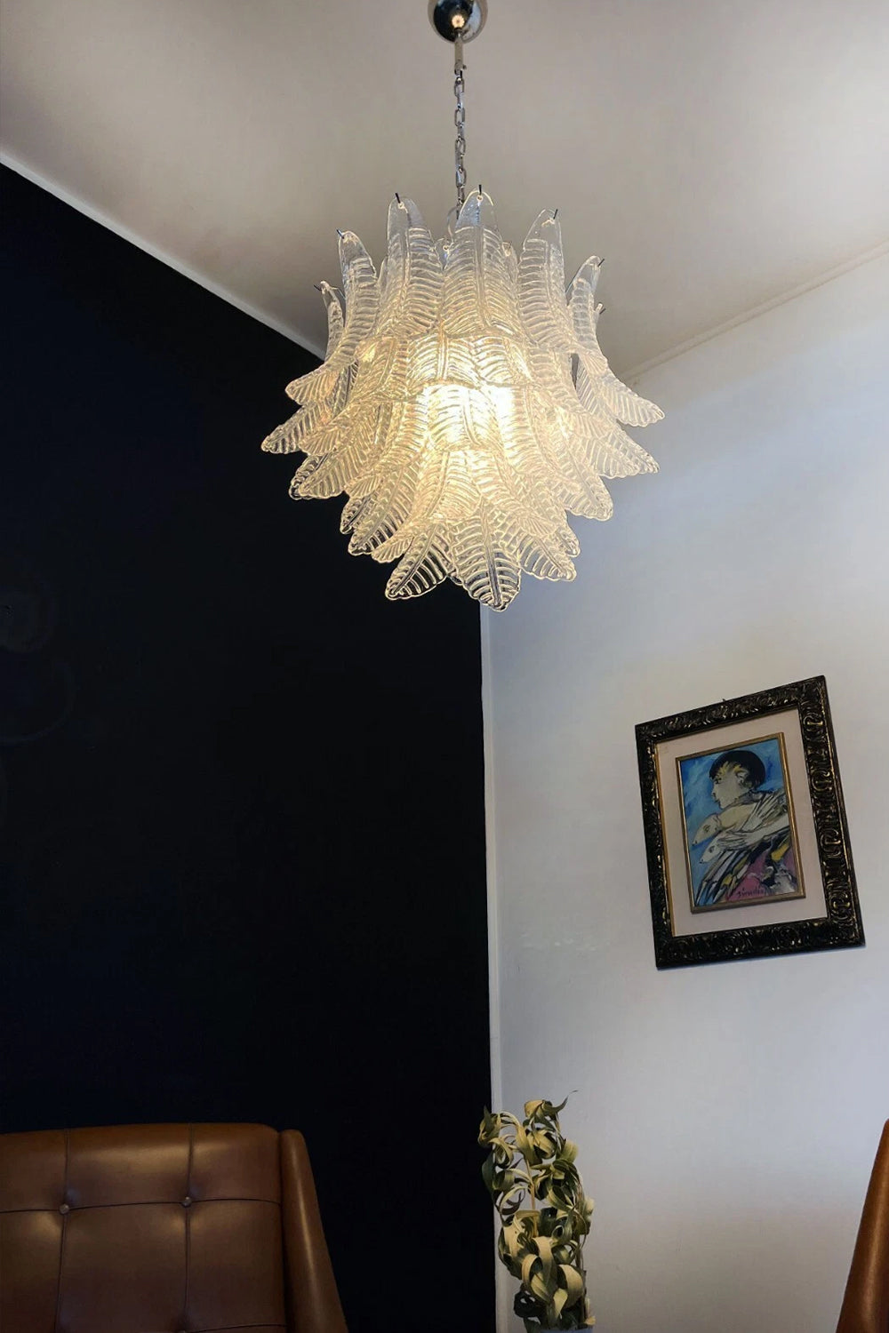Italian Art Leaf Chandelier - view 6 | everlamps