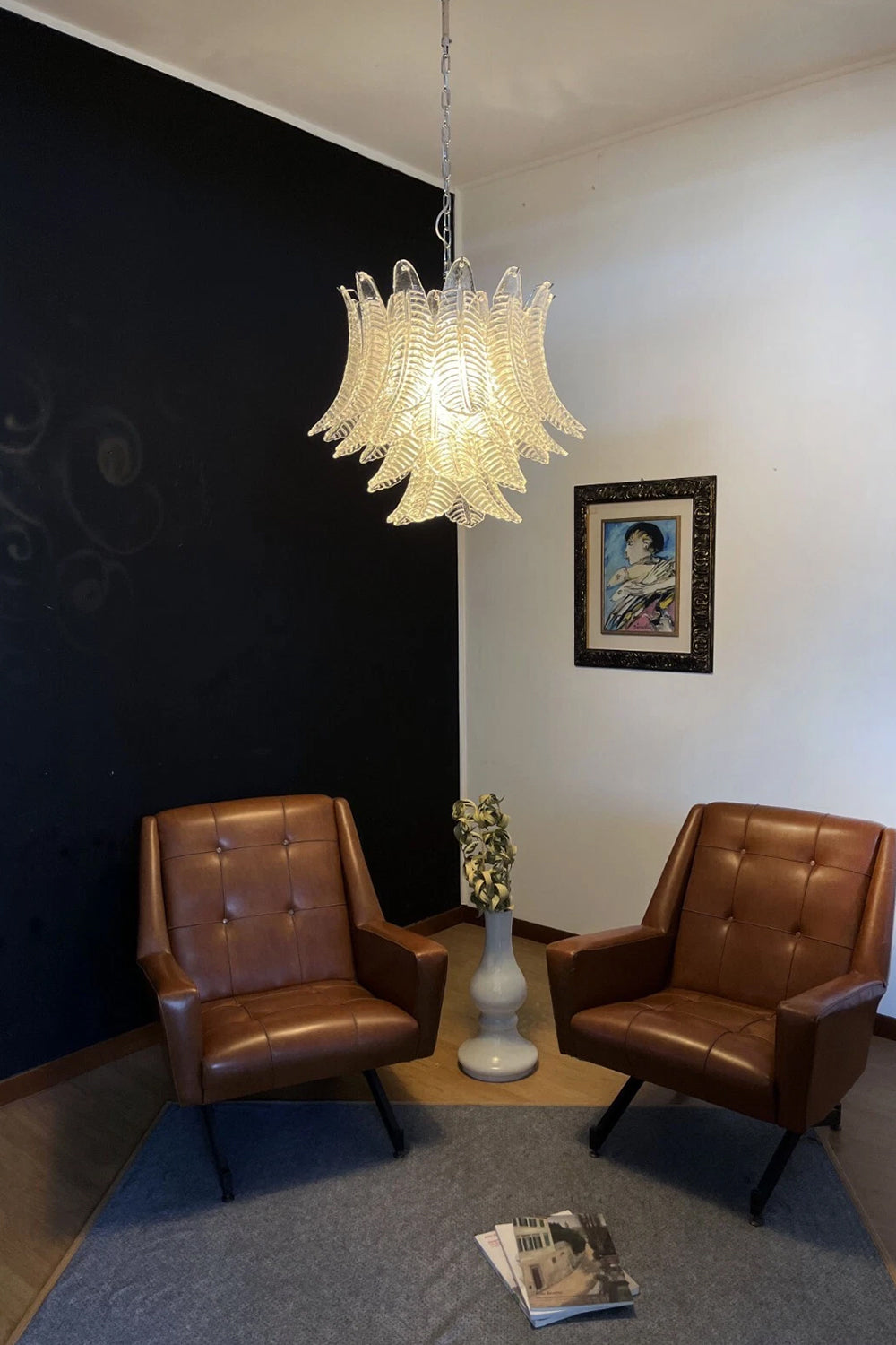 Italian Art Leaf Chandelier - view 3 | everlamps