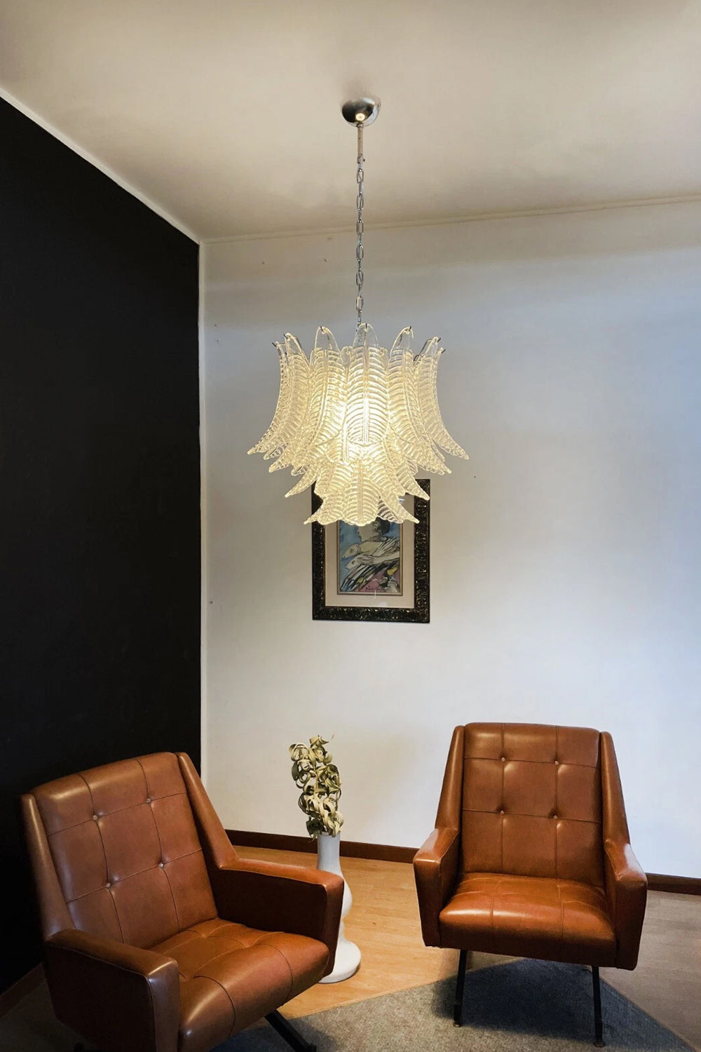 Italian Art Leaf Chandelier - view 2 | everlamps