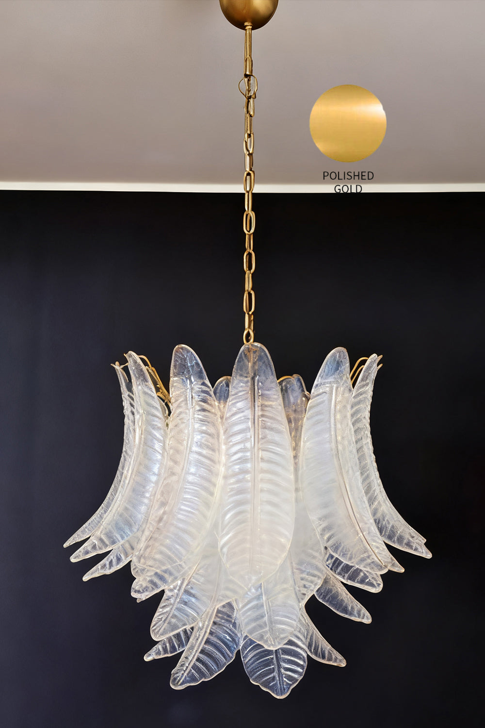 Italian Art Leaf Chandelier - view 25 | everlamps