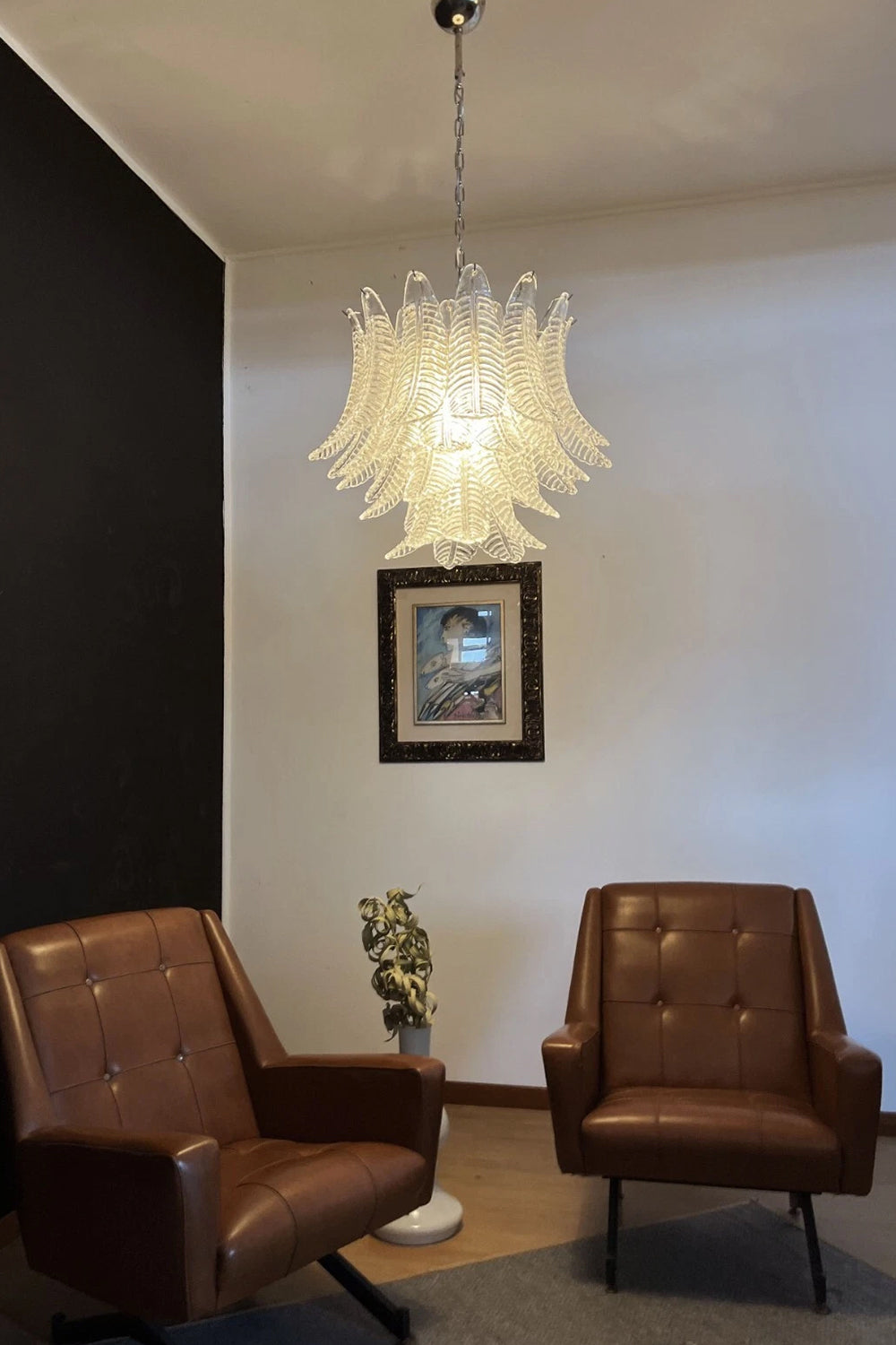 Italian Art Leaf Chandelier - view 4 | everlamps