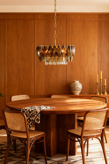 Italian Art Poliedri Glass Chandelier - view 4 | everlamps