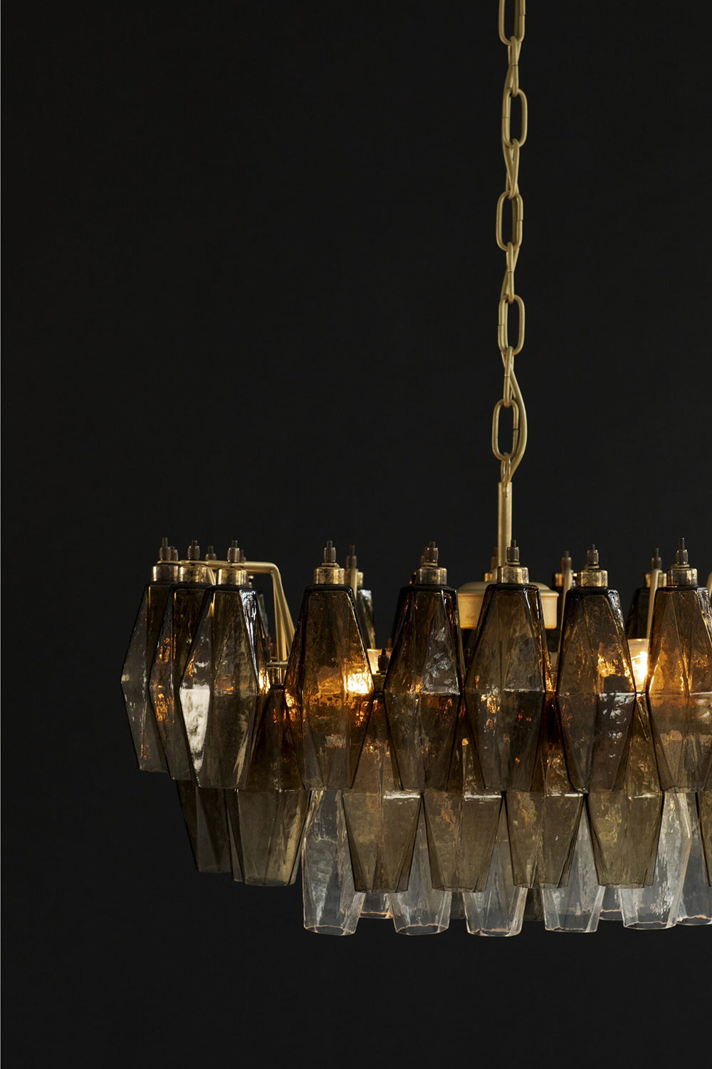 Italian Art Poliedri Glass Chandelier - view 13 | everlamps
