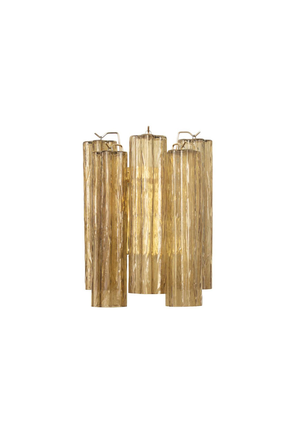 Italian Art amber glass tube wall lamp | everlamps