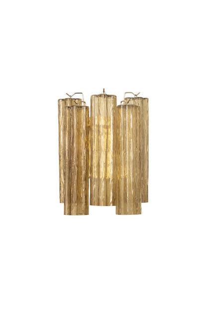 Italian Art amber glass tube wall lamp | everlamps