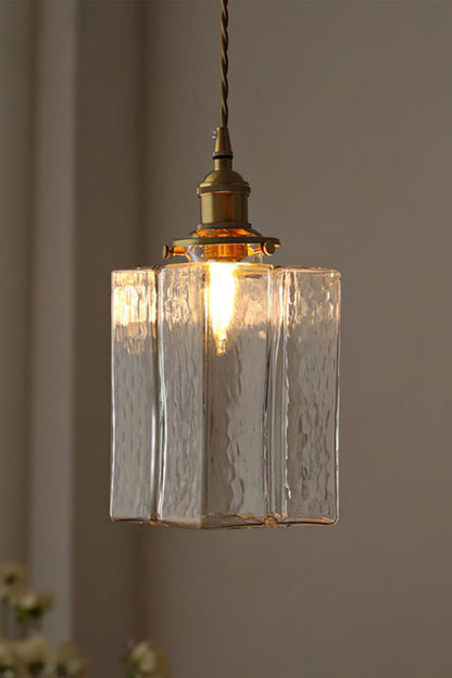 Jewel Square Glass Pendant Lamp - view 7 | everlamps