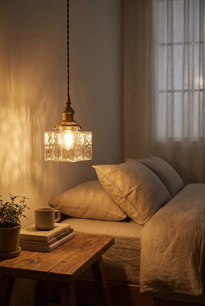 Jewel Square Glass Pendant Lamp - view 12 | everlamps