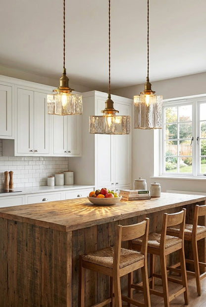 Jewel Square Glass Pendant Lamp - view 16 | everlamps