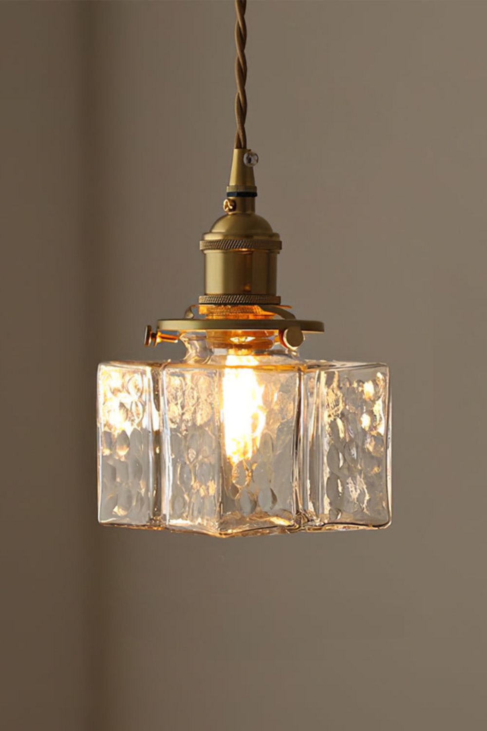 Jewel Square Glass Pendant Lamp - view 5 | everlamps