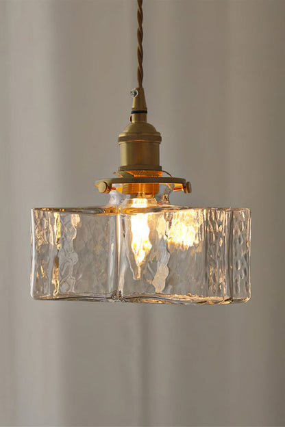 Jewel Square Glass Pendant Lamp - view 6 | everlamps