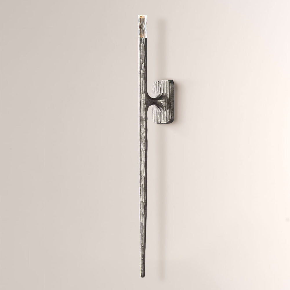 Kael Vintage Forged Tall Linear Wall Sconce 36"H