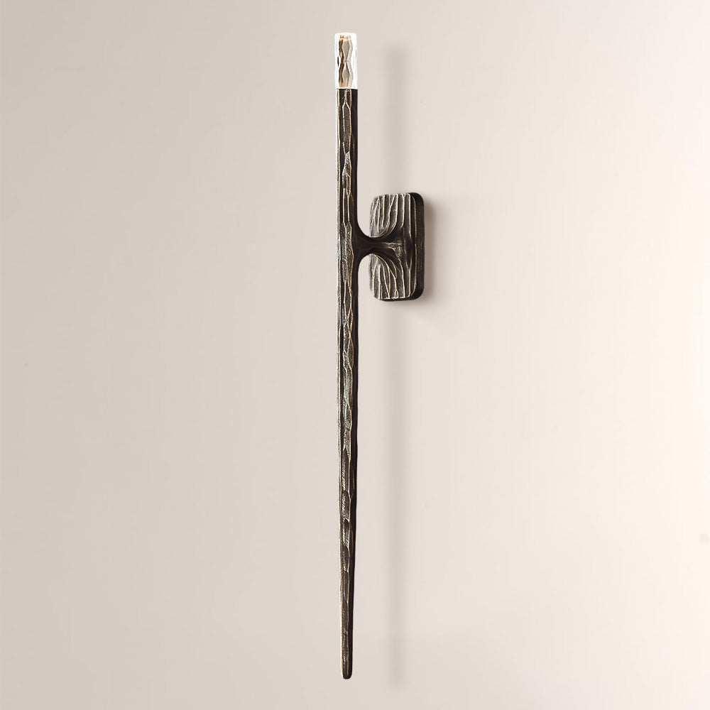 Kael Vintage Forged Tall Linear Wall Sconce 36"H