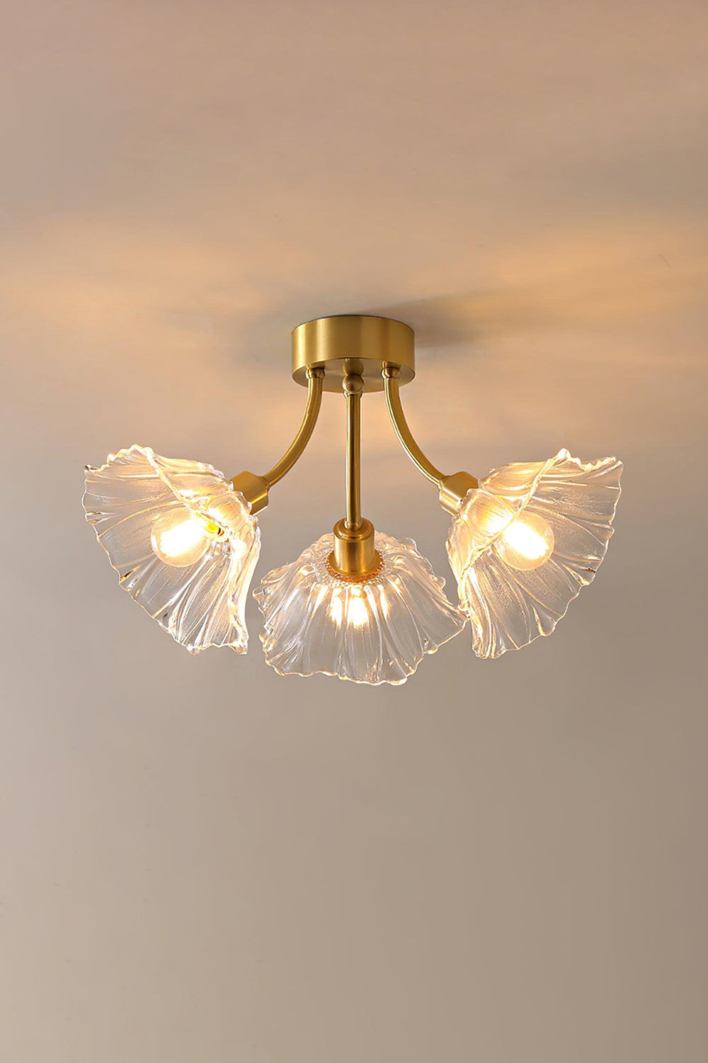 Kalin Blossom Petal Glass Ceiling Lamp - view 11 | everlamps
