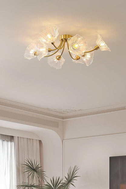 Kalin Blossom Petal Glass Ceiling Lamp - view 4 | everlamps