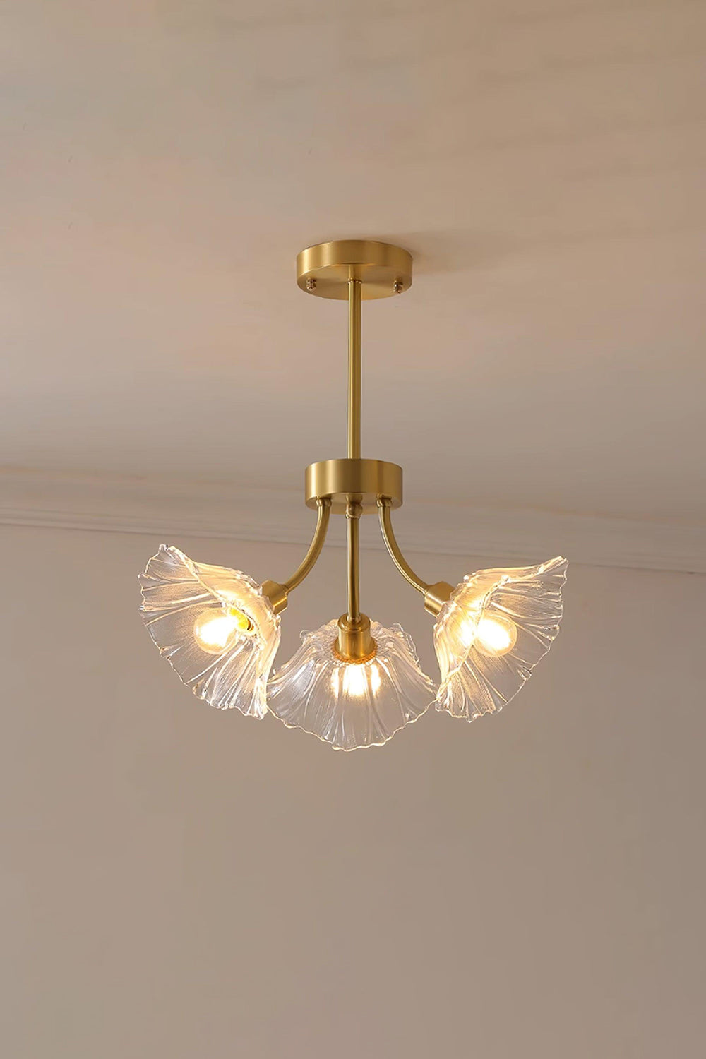 Kalin Blossom Petal Glass Chandelier - view 10 | everlamps
