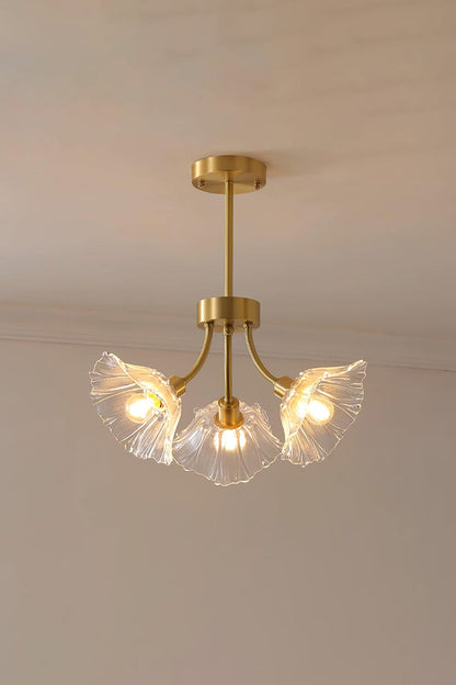 Kalin Blossom Petal Glass Chandelier - view 10 | everlamps