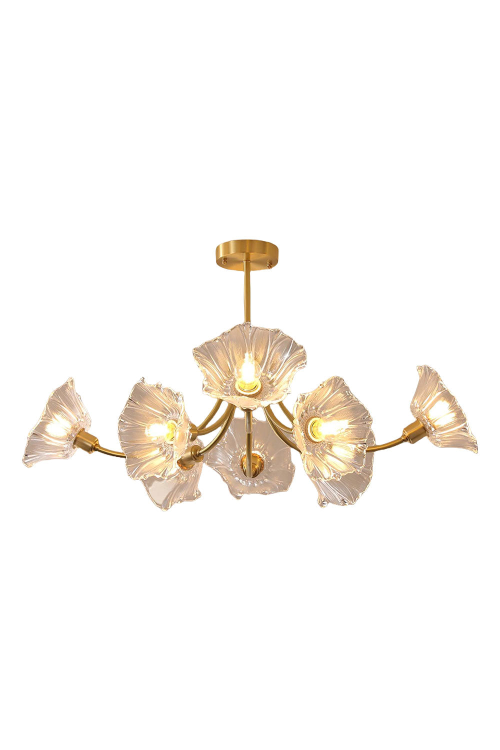 Kalin Blossom Petal Glass Chandelier | everlamps