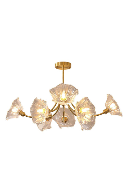 Kalin Blossom Petal Glass Chandelier | everlamps