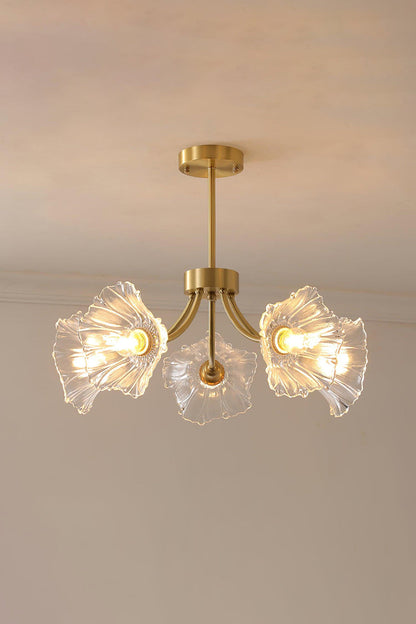 Kalin Blossom Petal Glass Chandelier - view 11 | everlamps