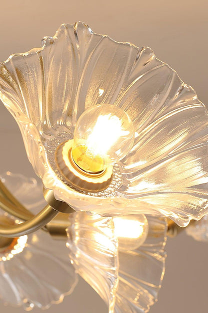 Kalin Blossom Petal Glass Chandelier - view 7 | everlamps