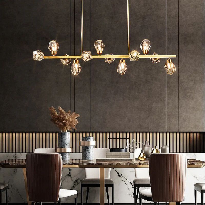 Nicole Crystal Linear Chandelier