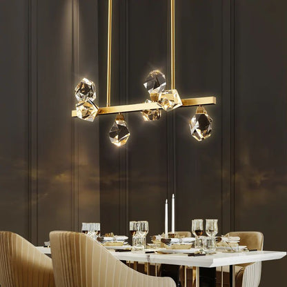 Nicole Crystal Linear Chandelier