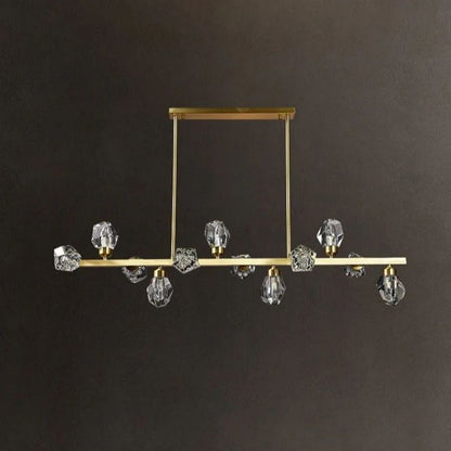 Nicole Crystal Linear Chandelier