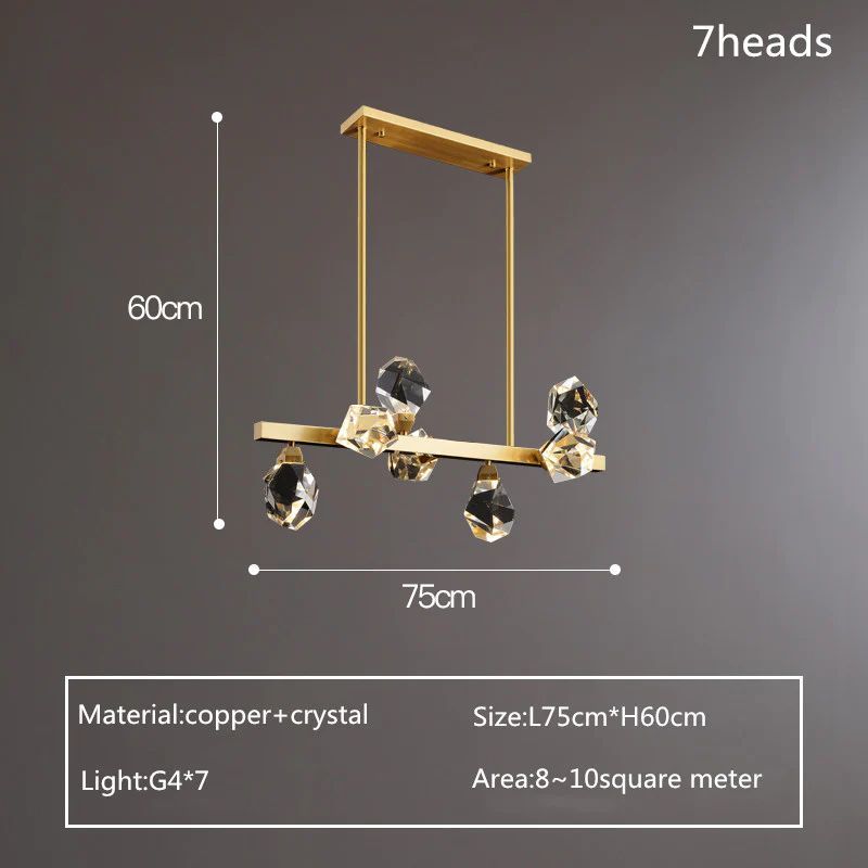 Nicole Crystal Linear Chandelier