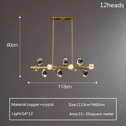 Nicole Crystal Linear Chandelier