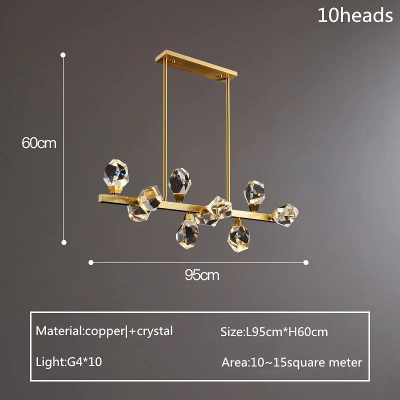 Nicole Crystal Linear Chandelier