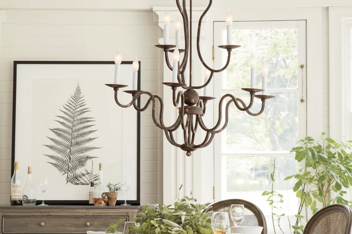 Kalie Crystal 12 Lights Pendant Chandelier 42"