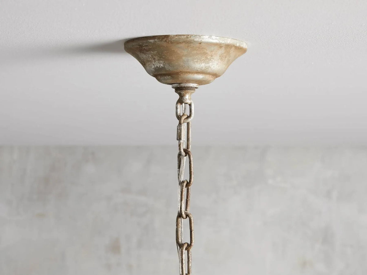 Kalie Crystal Round Chandelier  40" D- Silver