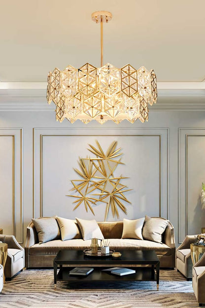 Kinkeldey Crystal Prism Chandelier - everlamps