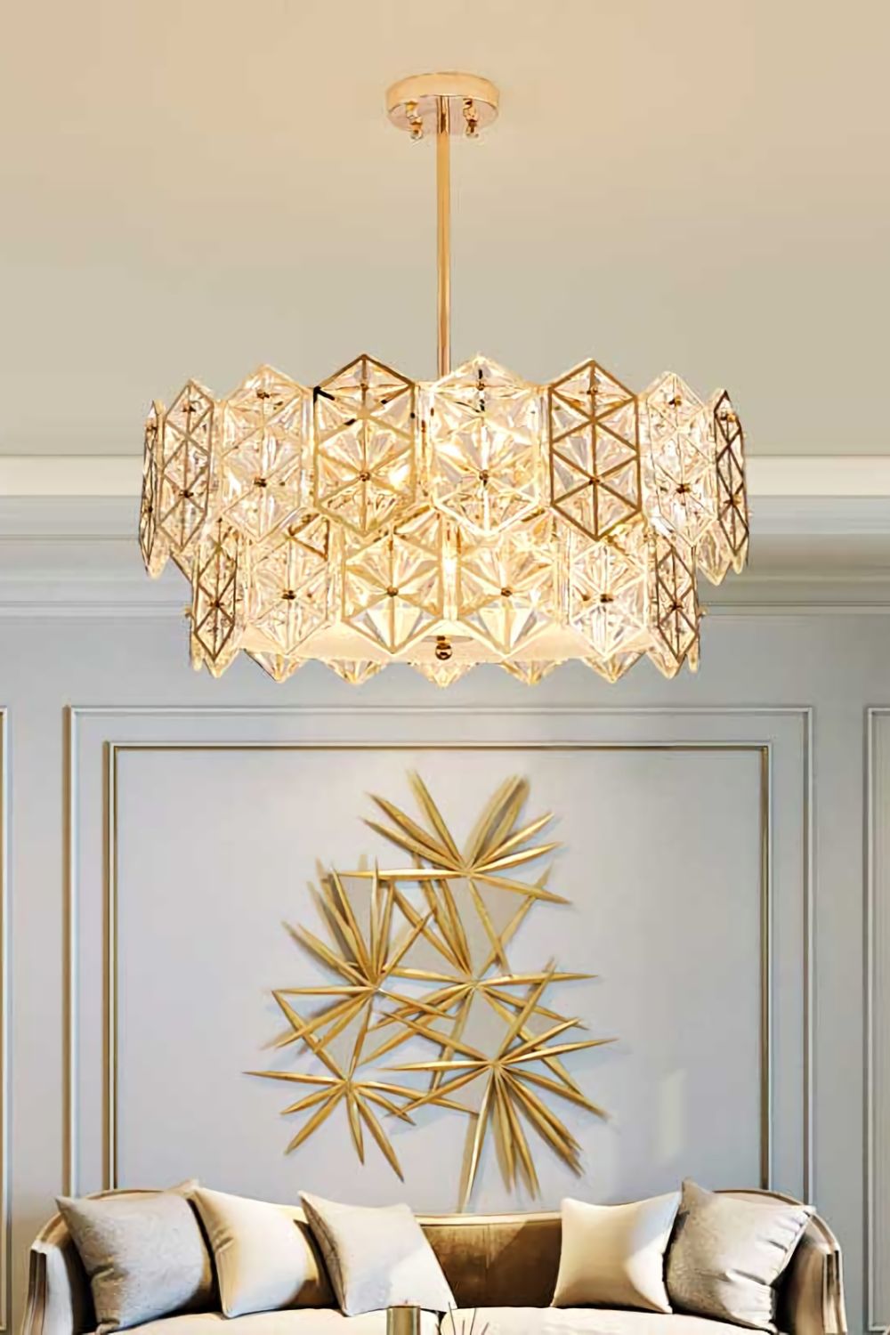 Kinkeldey Crystal Prism Chandelier - everlamps